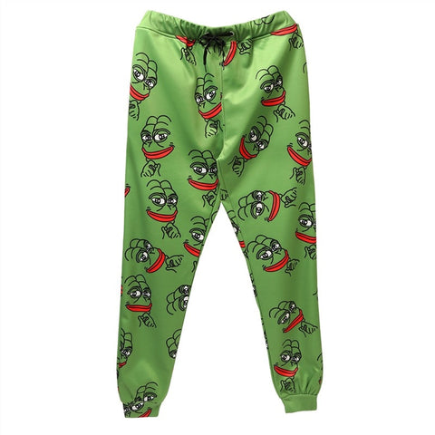 3D The Frog Joggers Pants Men/Women Funny Cartoon Sweatpants 2020 New Trousers Jogger Pants Elastic Waist Pants Dropship